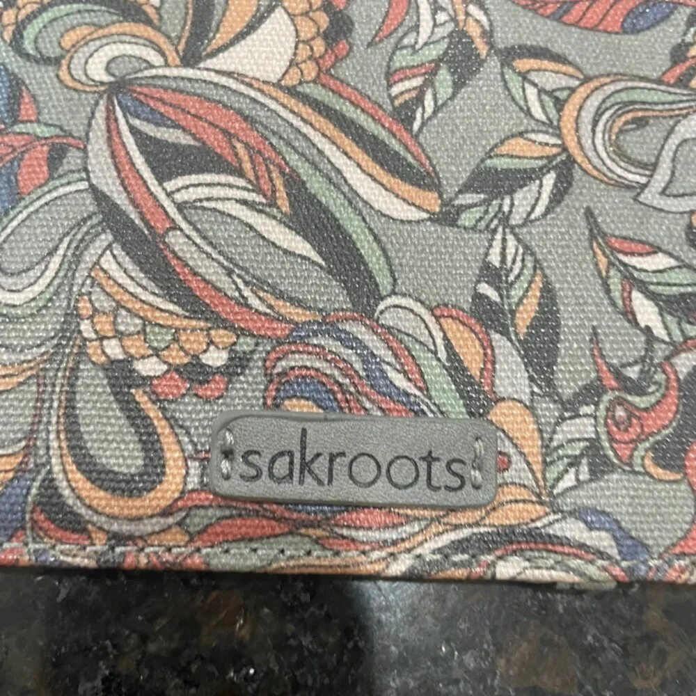 SAKROOTS KEYCHAIN MINI WALLET GRAY‎ MULTICOLORS